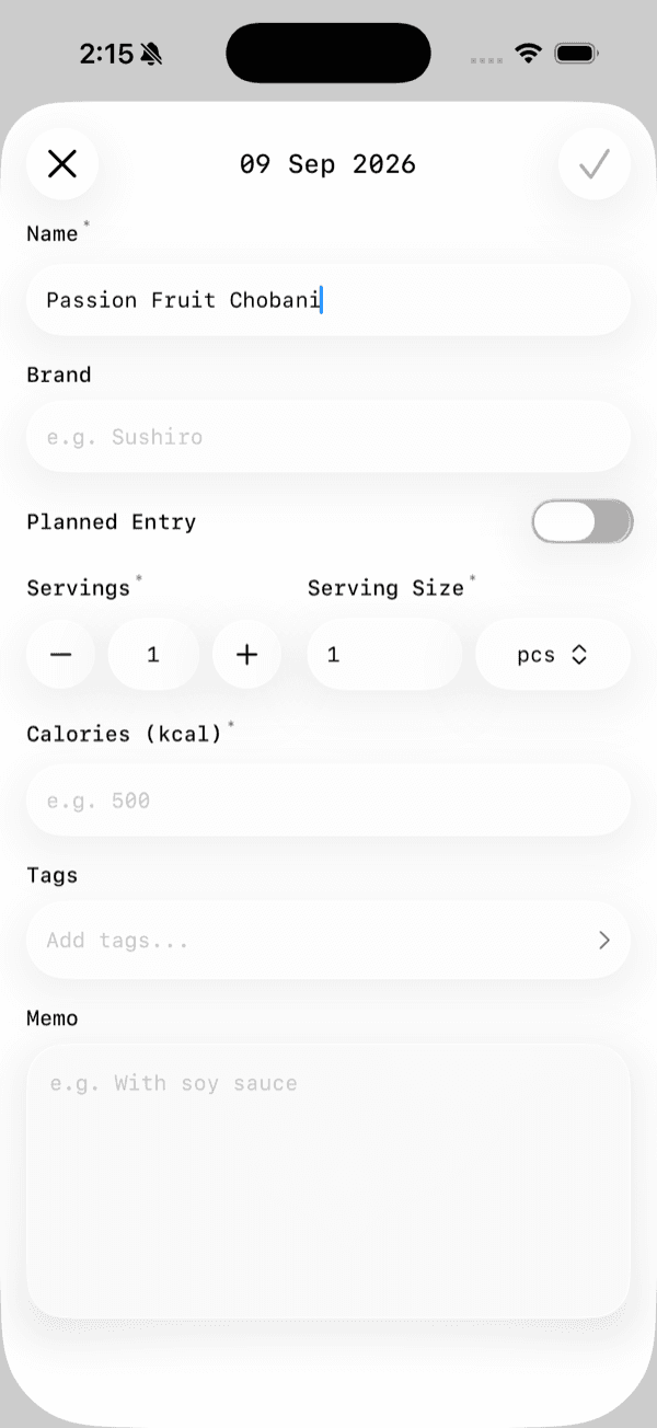 Before: typing a name and a brand together showed no suggestions at all.